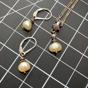 Mother of Pearl, Sterling Silver Set